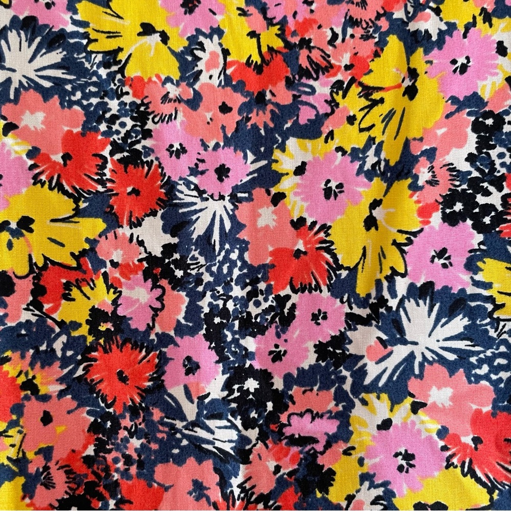 Next Floral Cotton Midaxi Dress - Blue Pink Yellow - Size 24 - NWT - Picture 4 of 5